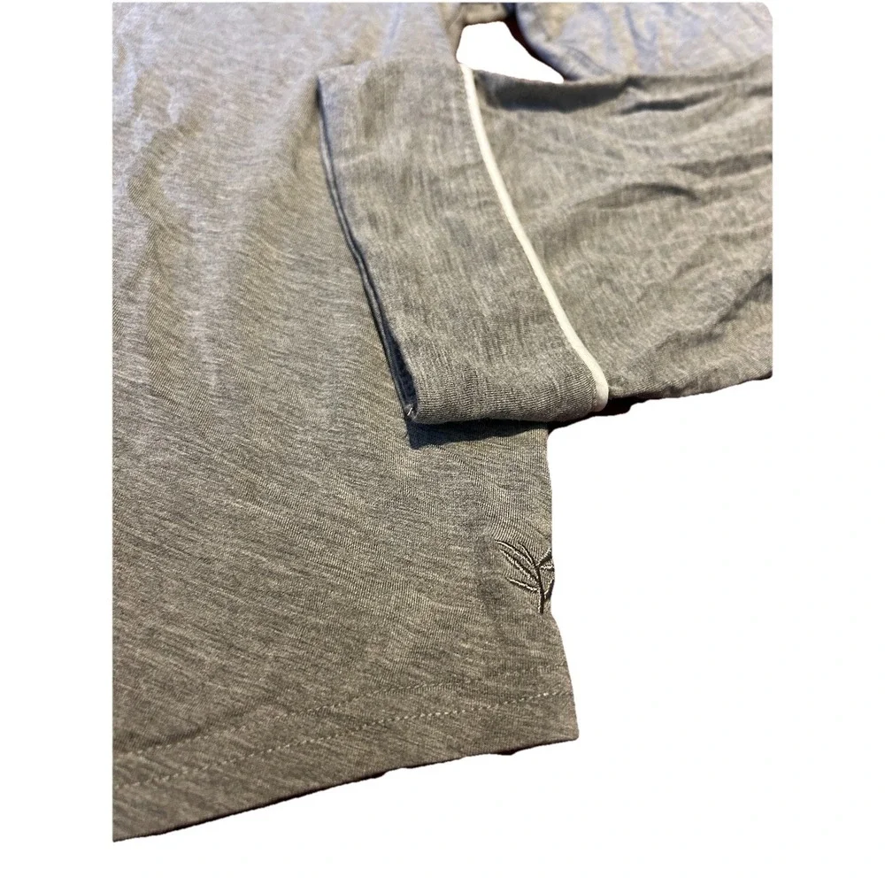 Cozy Earth Top Pajama‎ Bamboo Gray Long Sleeve Sleep Shirt Womens Size XL Tall